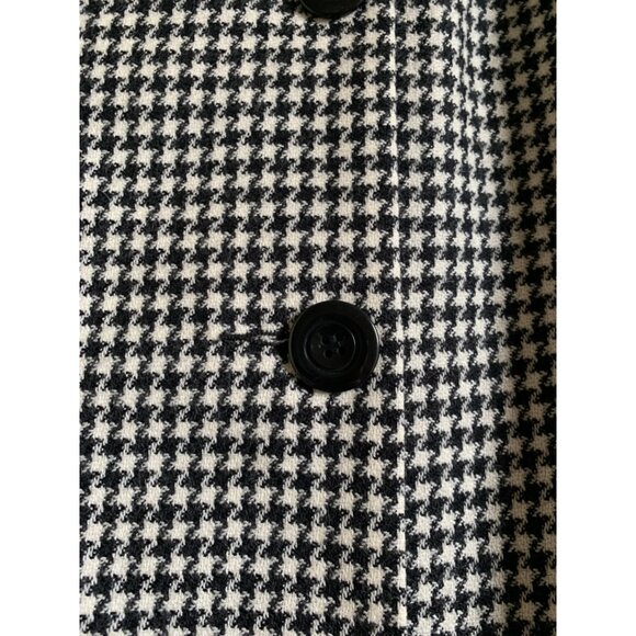 NWT MORGAN TAYLOR STUDIO Women's Wool Black & White Houndstooth Skirt Sz 12 - Picture 3 of 4